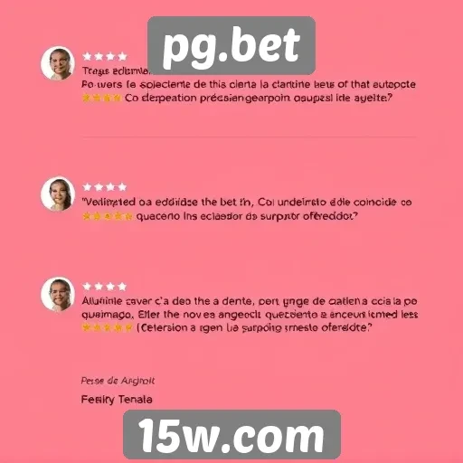 Feedback dos usuários sobre o atendimento ao cliente no pg.bet